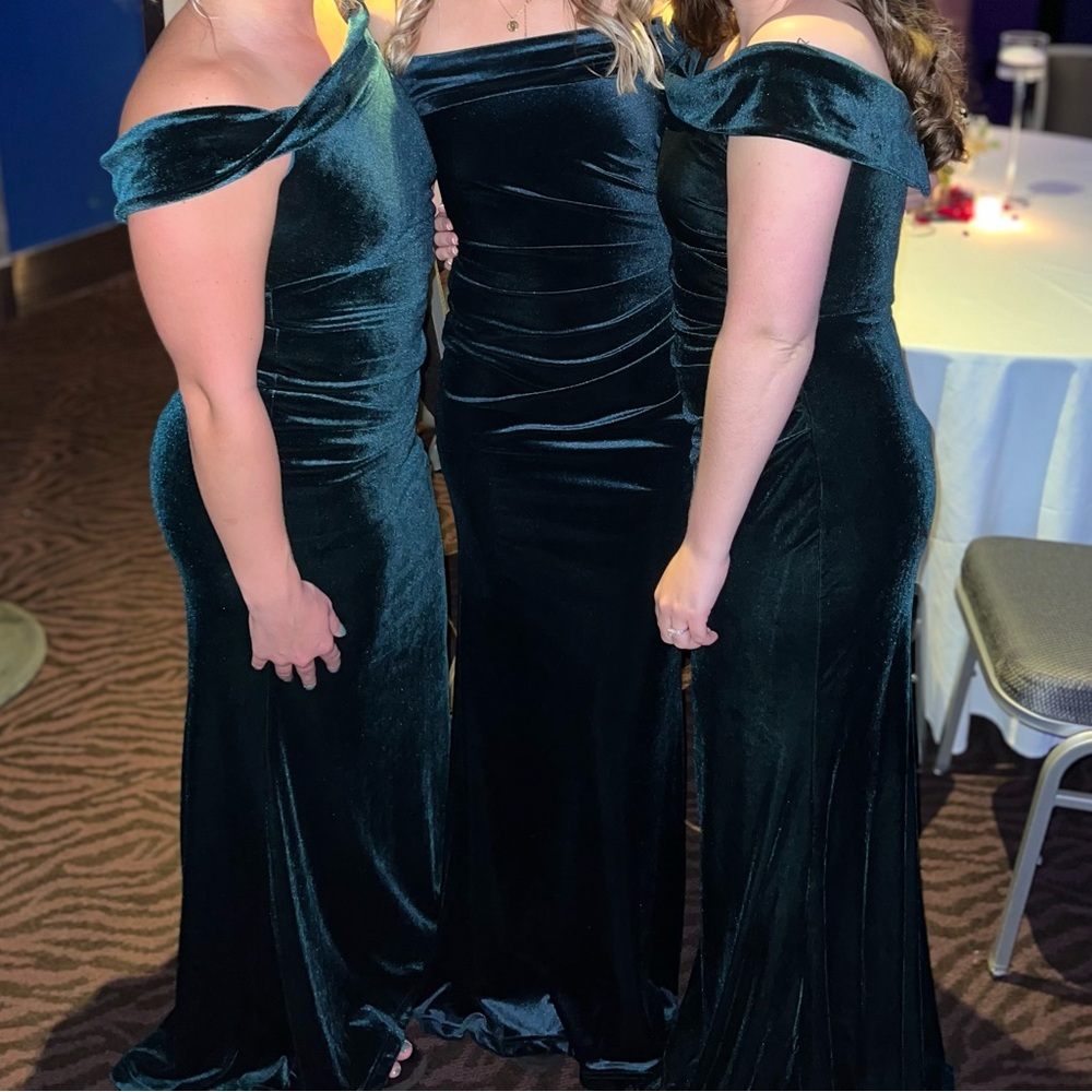 Velvet Green Dress